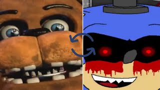 Fnaf 2 And Fnas 2 But They Have Swapped Jumpscare Sounds