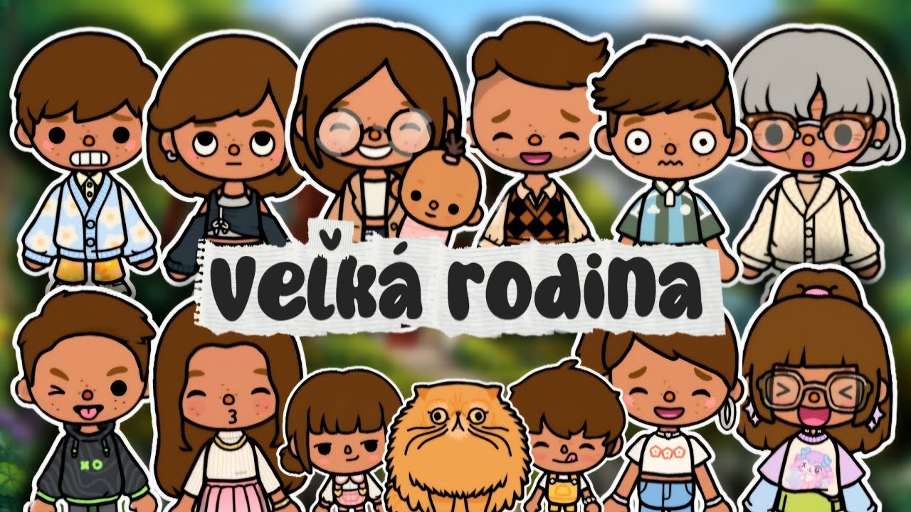 Veľká rodina / ranná rutina / toca world príbeh