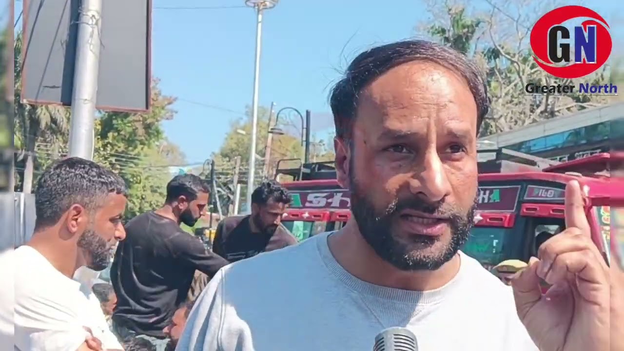 Fire and emergency aspirants shouting slogans during a protest near civil Secretariat