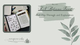 My Travelers Notebook Reference Insert | May 2025 (A6 TN)