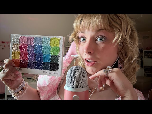 ASMR Doing My Makeup with Painted Artistry Canvas and Other Products! Unboxing, Tapping, and More 🎨 