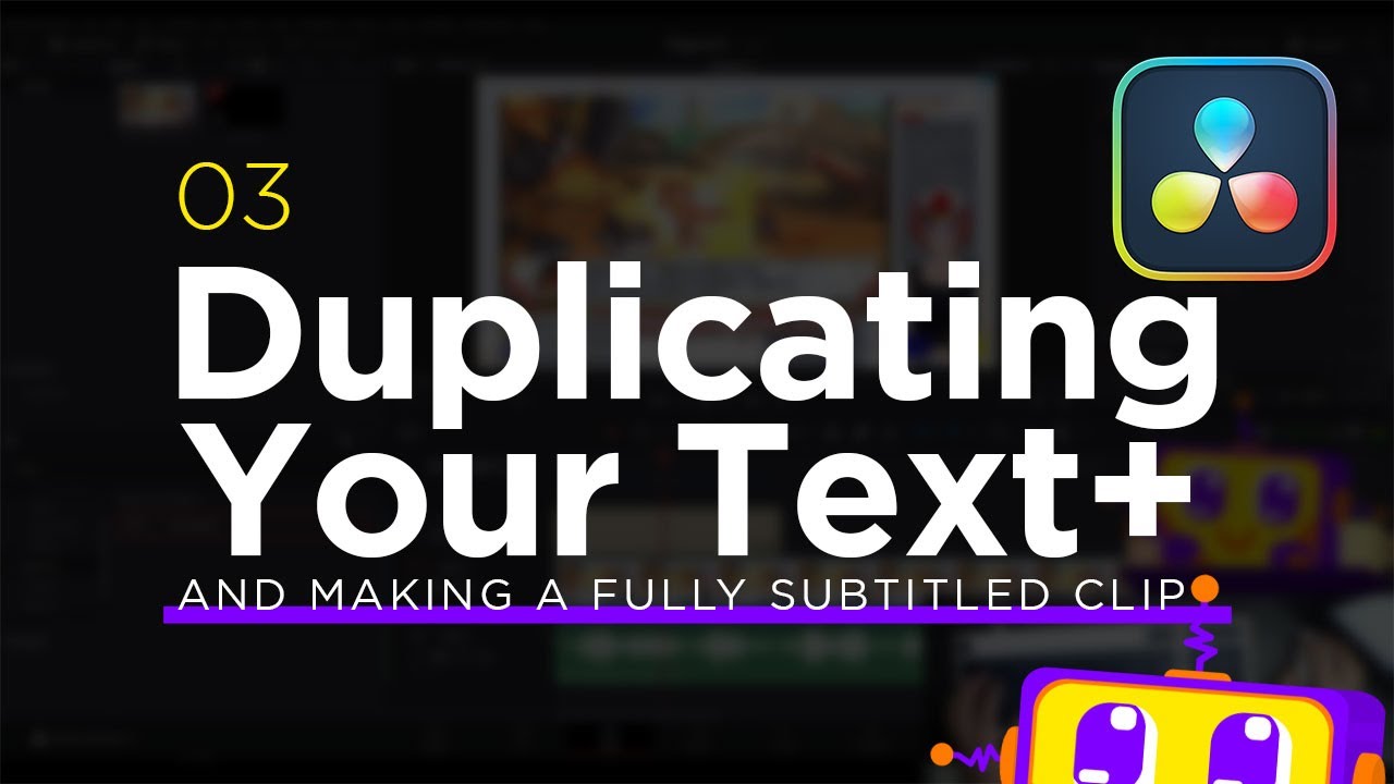 Duplicating Your Text+ | #03 DaVinci Resolve Clipping Tutorial - YouTube