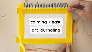 Calming Easy Art Journaling Idea | Try This in Your Sketchbook