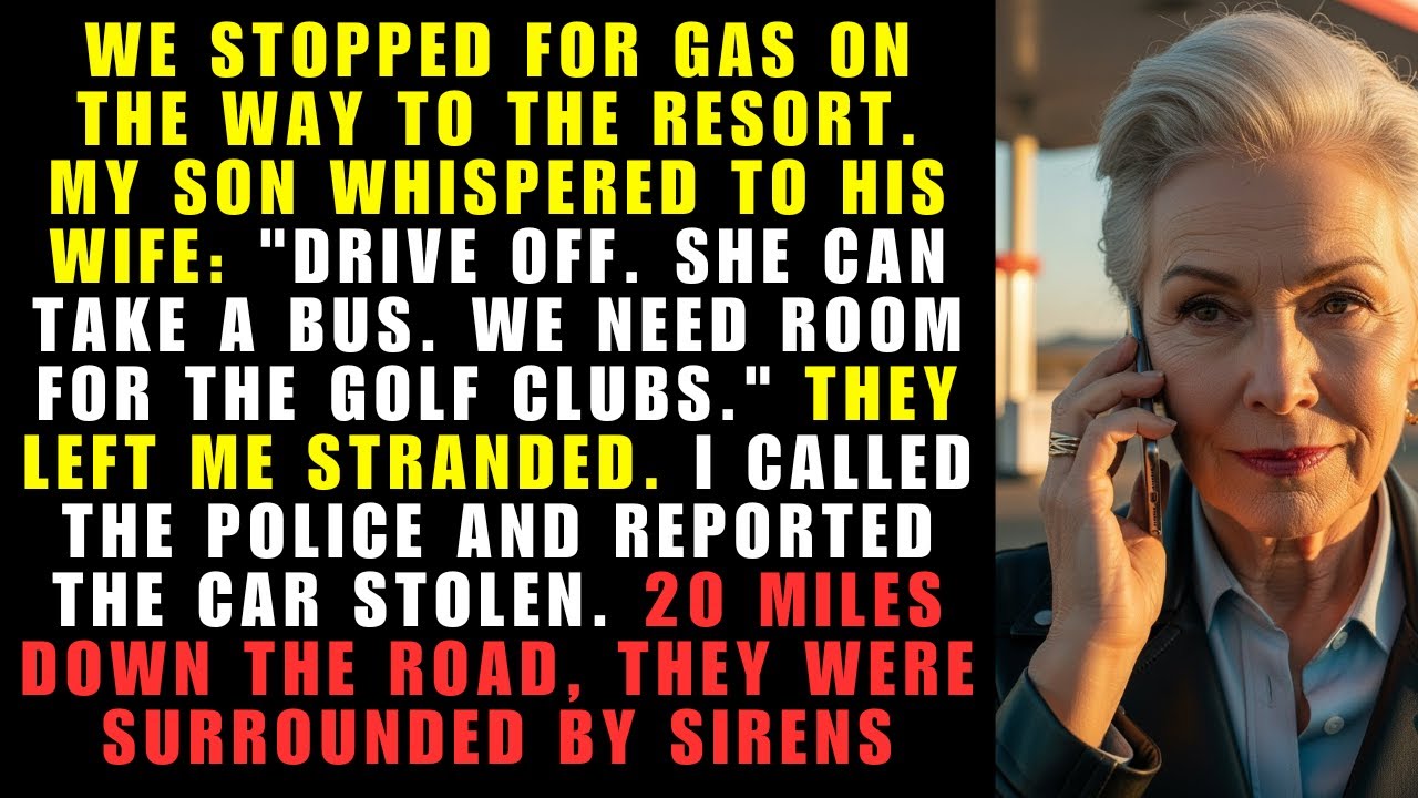 Они оставили меня на заправке, чтобы освободить место для багажа, но забыли, кто купил внедорожник.