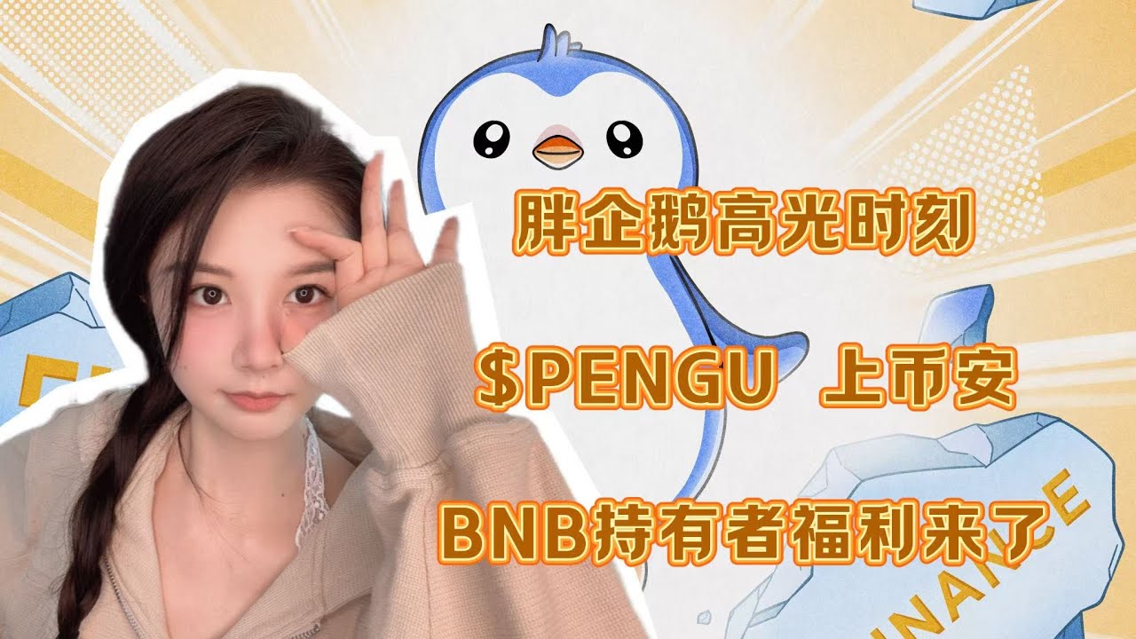 Pudgy Penguins 来福报！持有者人均拿3至6万美金的空投很吃香，代币$PENGU上币安现货，$BNB金铲子效应不断- YouTube