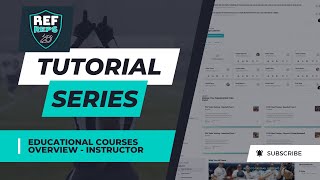 Educational Courses Overview - Instructor Portal