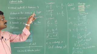Optical path class 12 physics