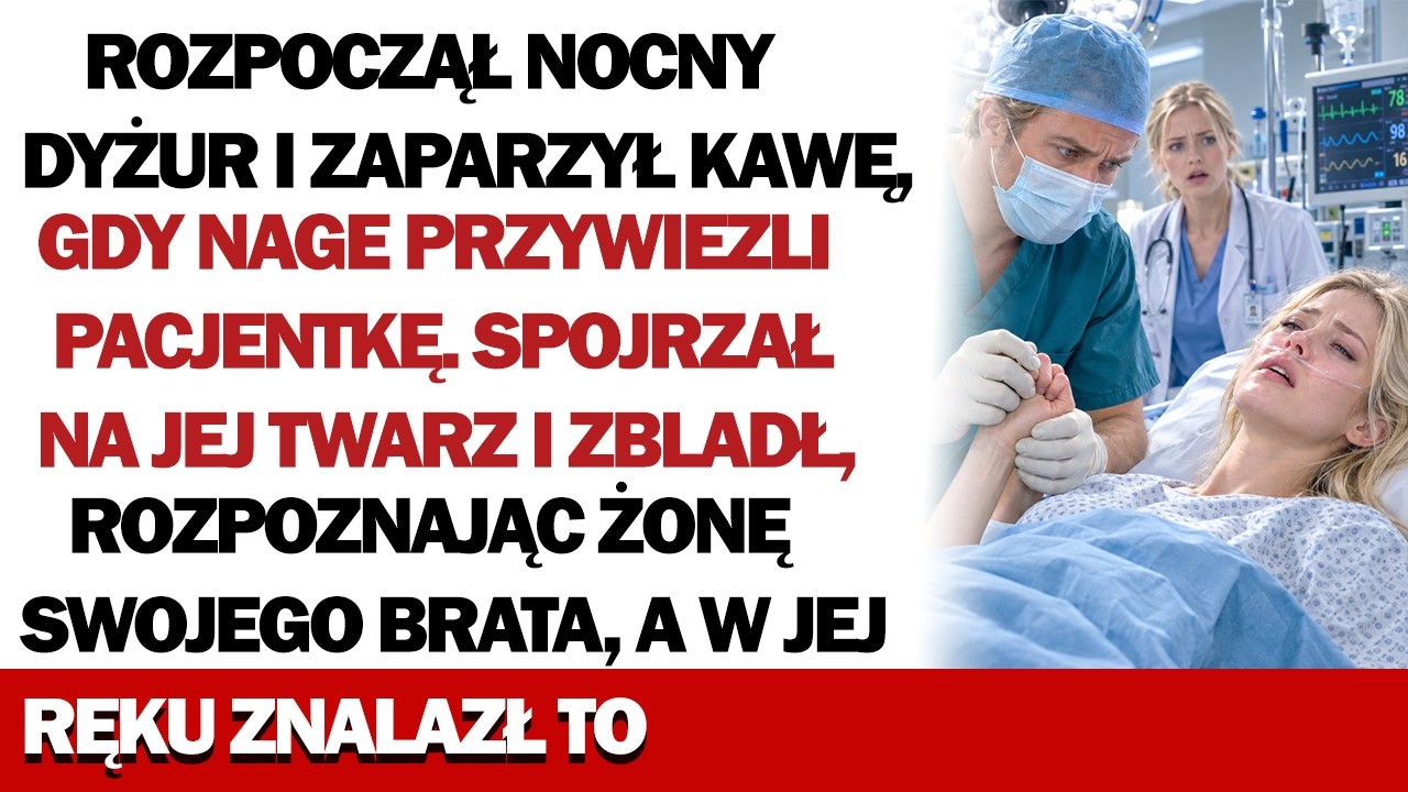 „Mój mąż chciał mnie zabić” — cztery słowa zapisane ręką mojej bratowej, zaciśnięte w jej dłoni, gdy przywieziono ją do szpitala po wypadku. Stałem nad noszami w fartuchu, a w środku wszystko we...
