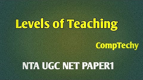 Reflective Level of Teaching/Levels of Teaching with Neha Dhiman/NTA UGC NET/B.ed/CompTechy