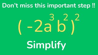 Simplify Using Power of Power