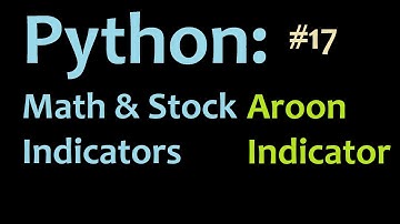 Python: Programming The Aroon Indicator - Mathematics and stock indicators 17