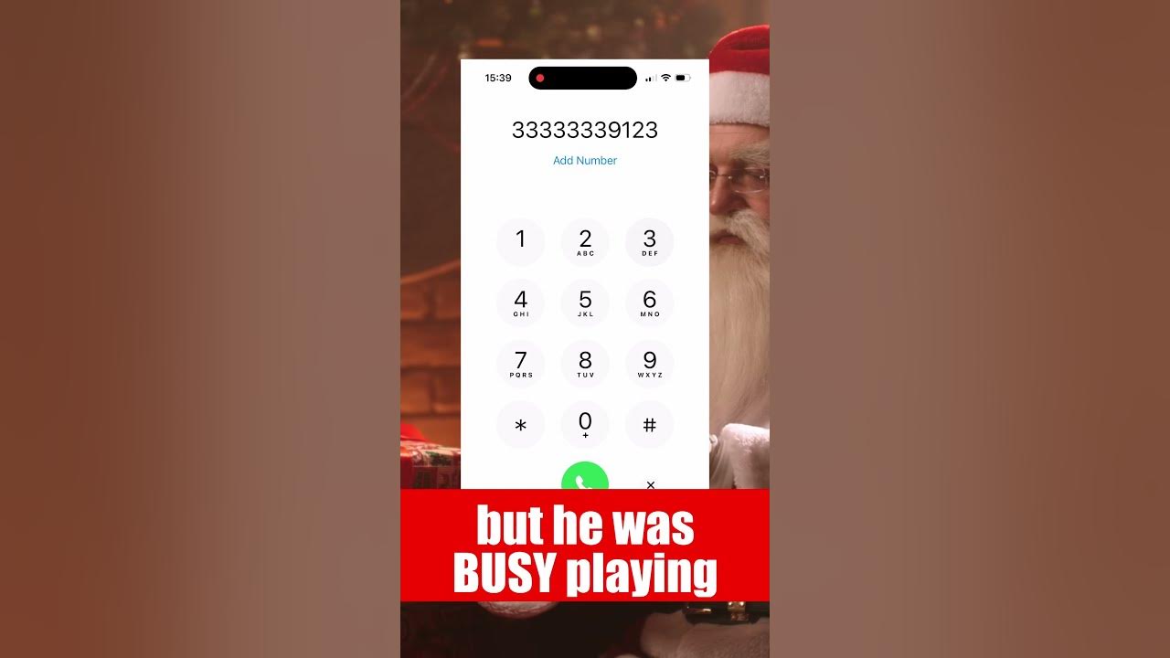 I tried calling Santa Claus 🎅🏻 But he was busy playing Minecraft! #shorts #minecraft