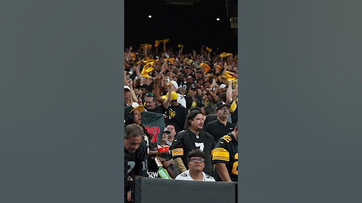 Steelers fans in Las Vegas celebrate Calvin Austin III's 72-yard TD #nfl #steelers #touchdown
