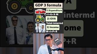 GDP Calculation: 3 Methods Explained in 3 Minutes | Expenditure, GVA &amp; Income Method | UPSC Economy