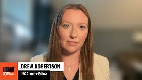 Drew Robertson: 2022 Junior Fellows Program Display Day