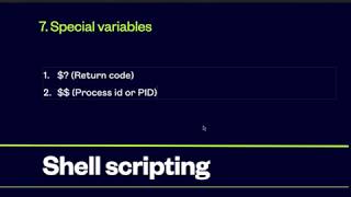 07 Linux Shell Scripting Special variables #bash #linux #shellscripting