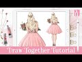 How to Draw Fashion Girl with Stamp Brushes in Procreate - Step by Step Tutorial