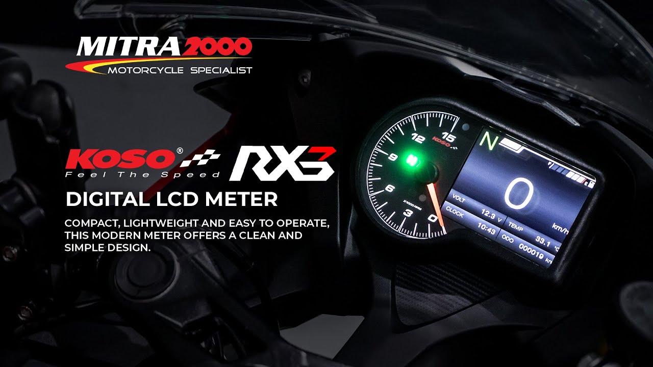 Velocímetro multifunción KOSO RX-3 TFT BA071000 Universal