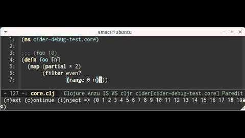 Clojure debugging with cider-nrepl ver0.9