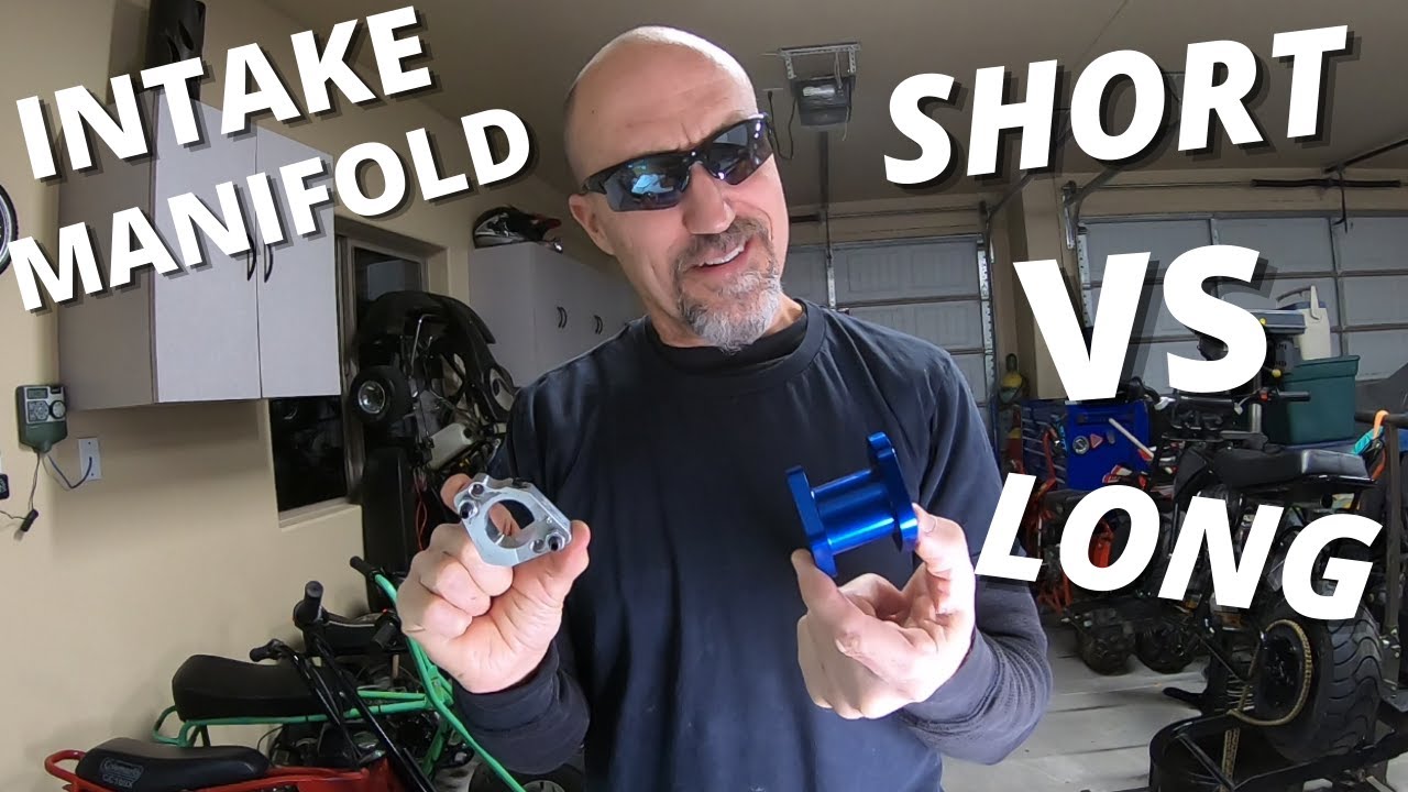 VM22 Mikuni Short intake manifold VS long - YouTube