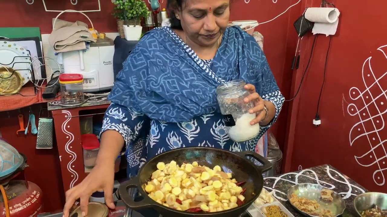 మామిడి అల్లం నిల్వ పచడి తయారీ.