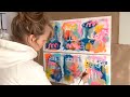 First Steps in Abstract Painting - Art Process