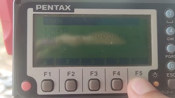 PENTAX TOTAL STATION FUNCTION #survey MEAS Mode#parts 3