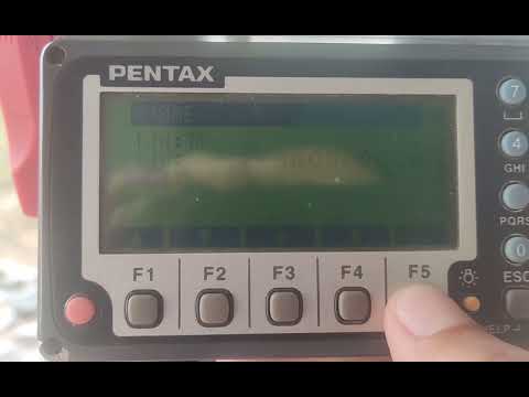 PENTAX TOTAL STATION FUNCTION #survey MEAS Mode#parts 3