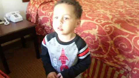 Toddler gives time out