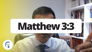 DAILY DEVOTIONAL: Matthew 3:3 Make His Paths Straight