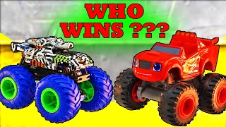 Hot Wheels Monster Trucks VS Blaze and the Monster Machines - Who WINS ?