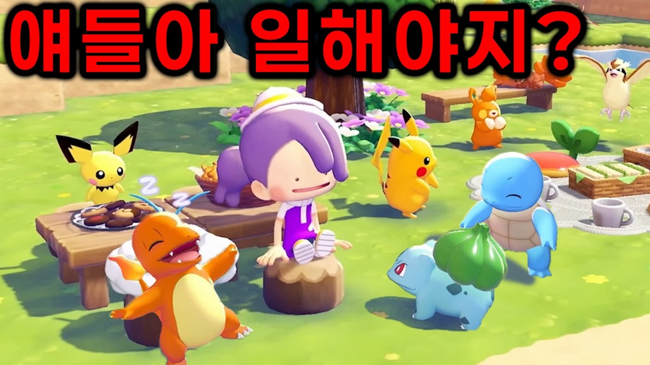 와 미친; 포켓몬+동물의 숲 신작?? 바로 일 시켜버렸습니다.