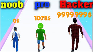 Debpt Run Run Race 3D Games noob vs pro vs hacker
