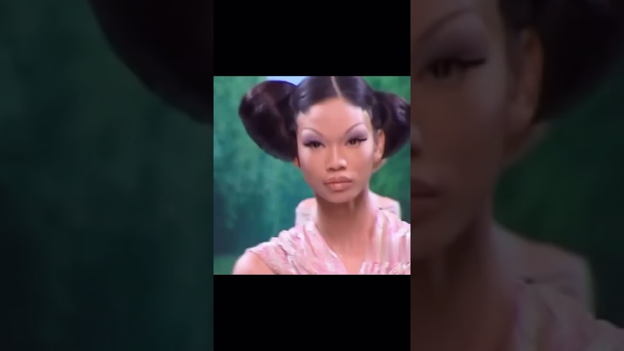 Chanel Iman for Christian Dior Fall 2000 Couture Collection FashionShow  