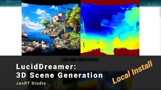 LucidDreamer: 3D scene generation based on Stable Diffusion + Gaussian Splatting