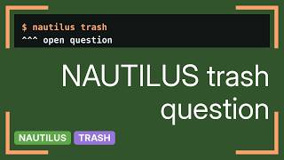 Cannot move files to trash