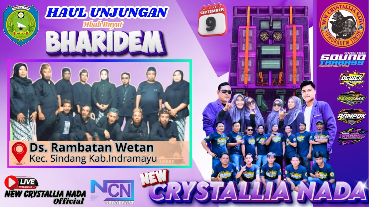 Live Streaming NEW CRYSTALLIA NADA - 09 SEPTEMBER 2025 | RAMBATAN WETAN - SINDANG - IDM