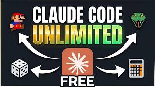 Claude Code FREE UNLIMITED Setup (I Coded 4 Games With It!) screenshot 4