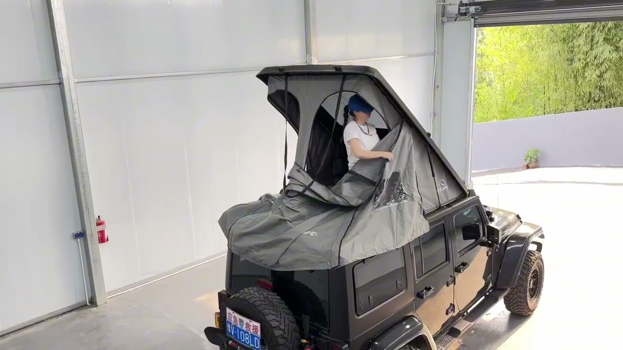 wrangler JK one piece roof top tent