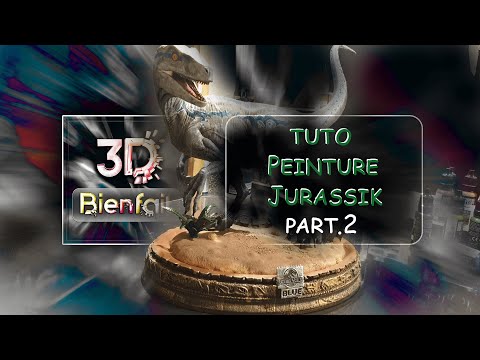 PART.2 *Tuto*Peinture Diorama Jurassik world (au pinceaux)