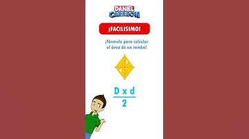 ¡Fórmula para calcular el área de un rombo!