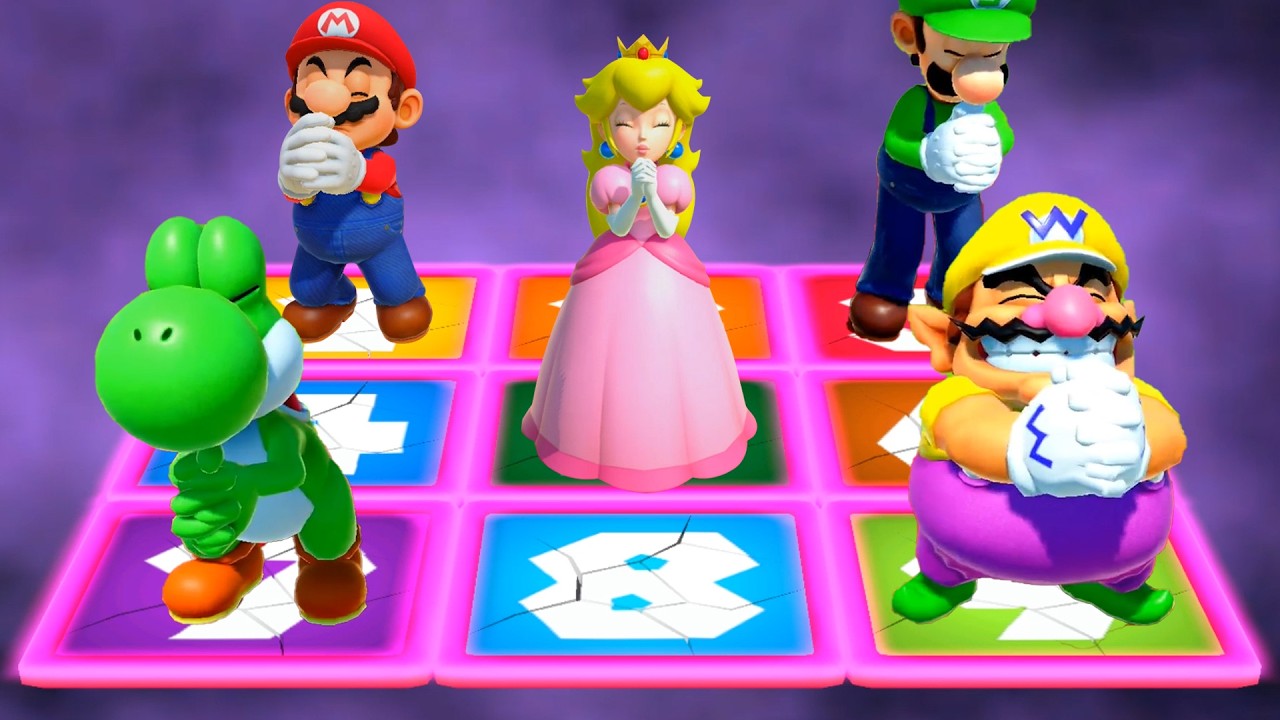 【マリオパーティ4】ミニゲーム対決！マリオVsルイージVsヨッシーVsワリオ(最強CPU「たつじん」)