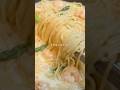 春に食べたい海老とアスパラのクリームパスタ🍝