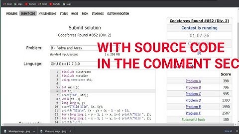 Fedya and Array Codeforces Solution 100% Working All test cases.