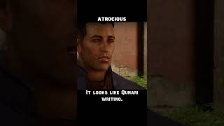 atrocious — Dragon age : Inquisition dialogue scene