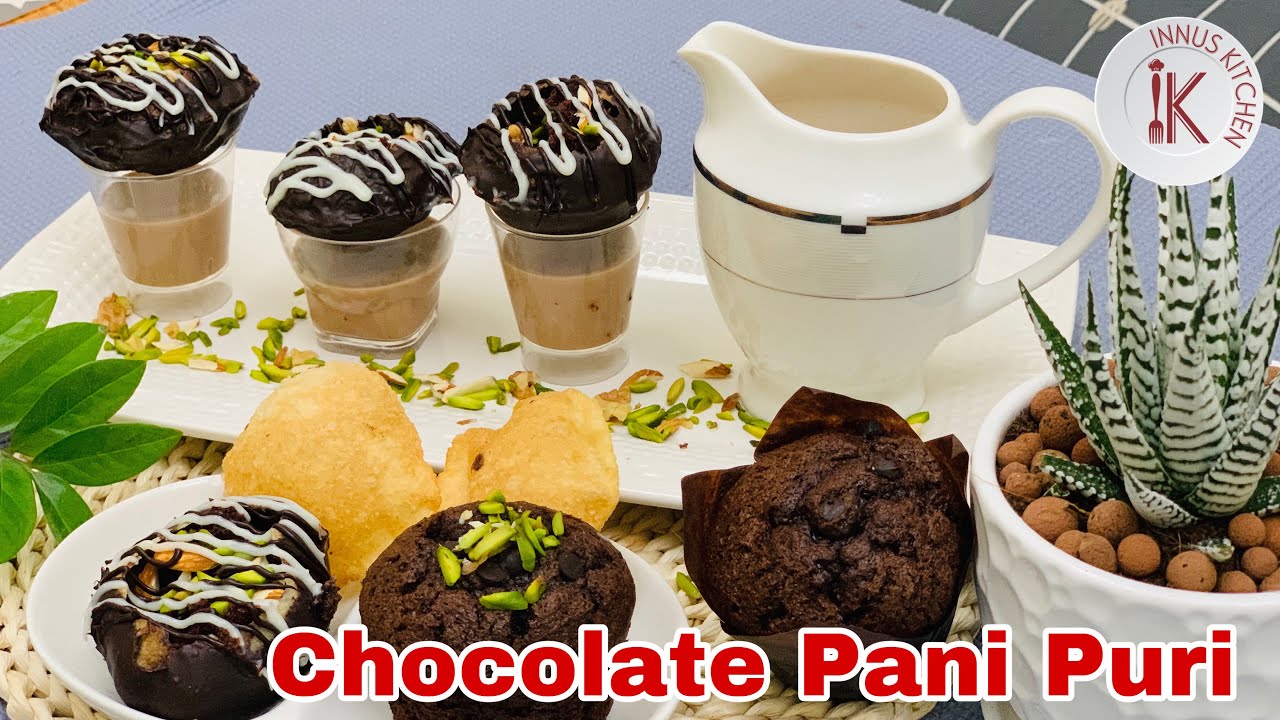 Chocolate Pani Puri Recipe in Malayalam Easy Pani Puri Recipe in MalayalamVariety Pani Puri