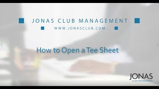 Tee Time Management - How to Open a Tee Sheet screenshot 5