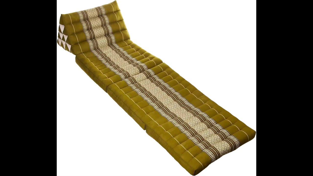 IRIS  Fold Mat with Triangle Cushion Foldable Mattress with Cushion