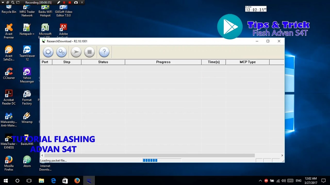 Cara Flash Advan s4t