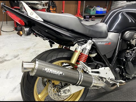 マフラー音】STRIKER製フルエキゾーストマフラー | ホンダ CB400SF/SB